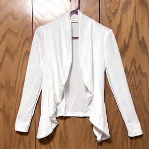 Drape front cardigan.